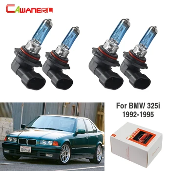 

Cawanerl 4 X 100W Halogen Bulb Car Light Headlight High Low Beam Warm White 4300K 12V For BMW 325i 1992 1993 1994 1995