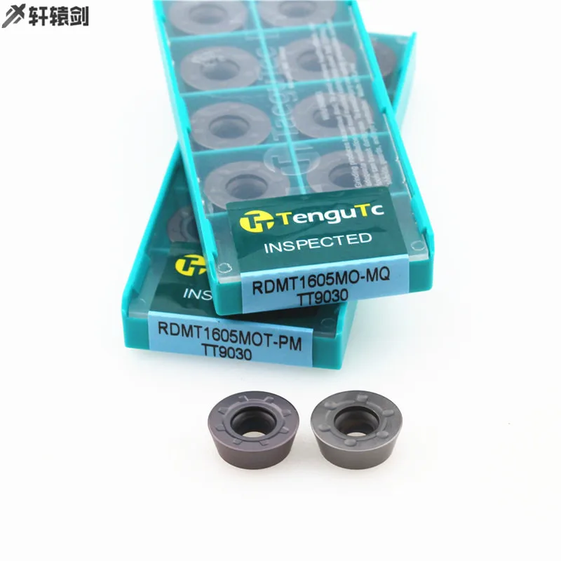 

10PCS RDMT1605 MO MQ MOT PM TT9030 Milling Blade Carbide Cutting Lathe Tool