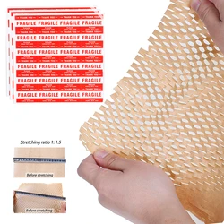 Papier d'emballage Kraft en nid d'abeille, 50M, pour emballage de cadeau, en rouleau, pour fête d'anniversaire, mariage, artisanat 