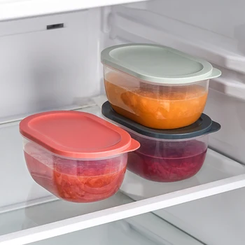 

Kitchen Refrigerator Double-layer Plastic Sealed Fresh-keeping Box Draining Vegetables Blue Fruit Basket Vegetable Washing Box