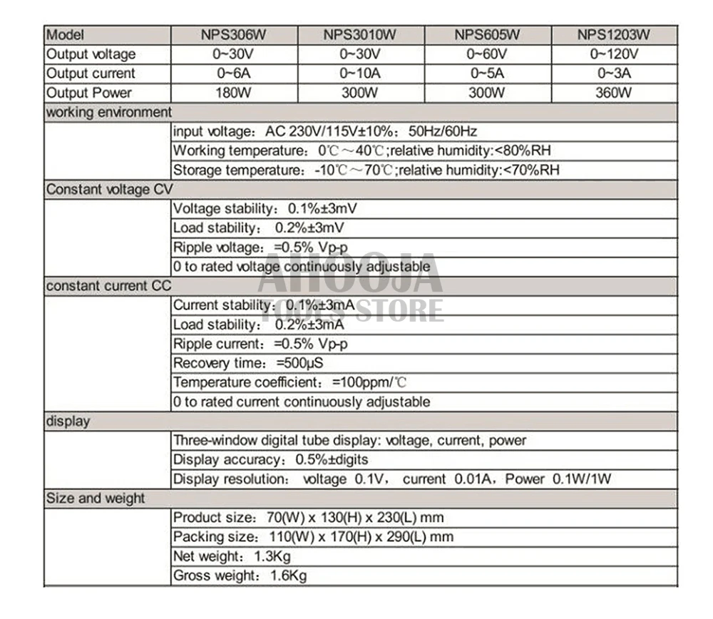NPS3010W 30V10A три дисплея/четыре дисплея, Регулируемый источник питания постоянного тока, лабораторный мини переключатель напряжения, регулируемая тестовая мощность