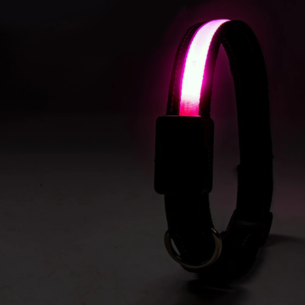 Солнечный Usb Перезаряжаемый светодиодный ошейник для собак Ночная безопасность светящийся мигающий ошейник для собак кошек светящийся ошейник Лидер продаж