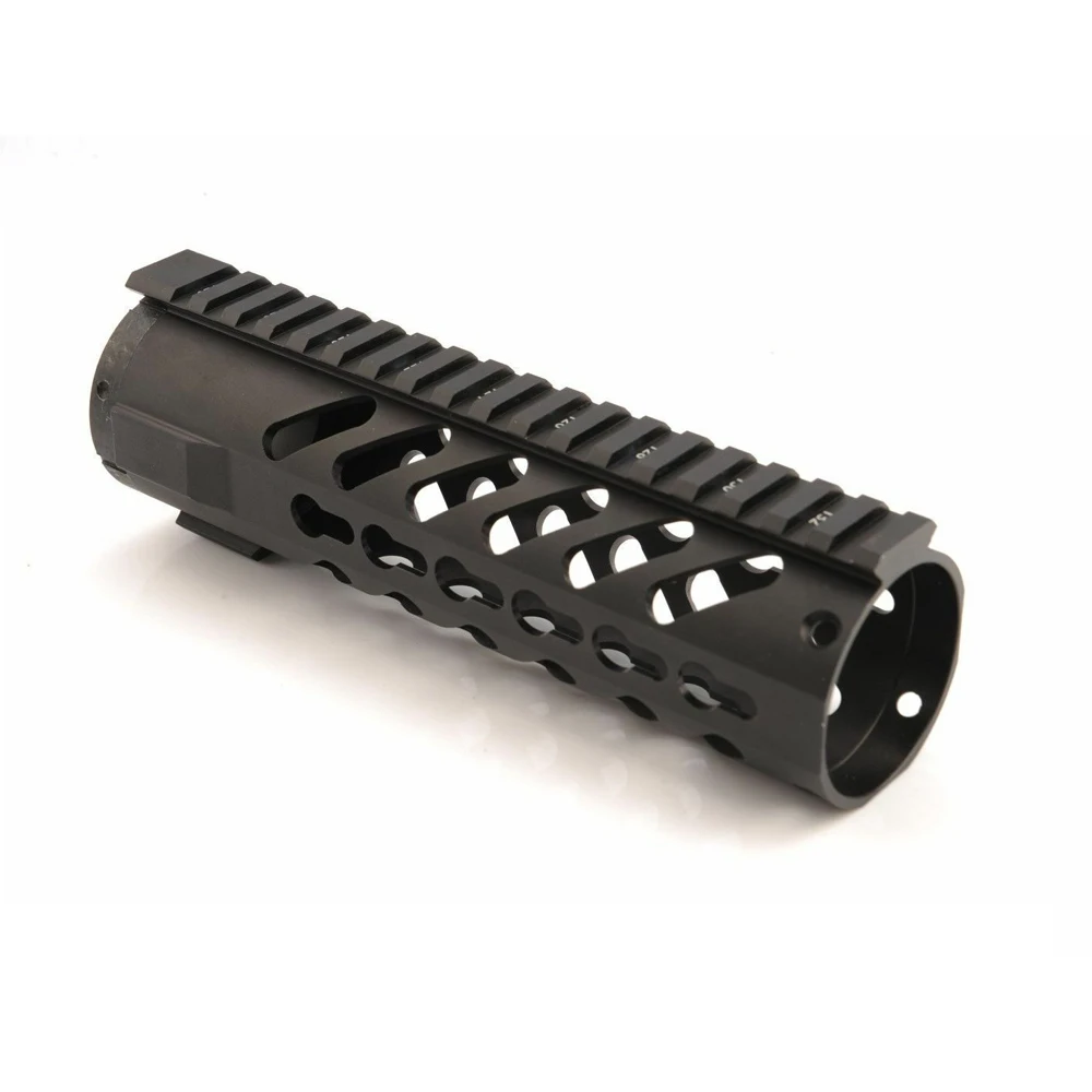 7 дюймов. 223 5,56 мм модульная поплавок Quad Rail KEYMOD Handguard Гайка винтовка Пикатинни Крепление Охота