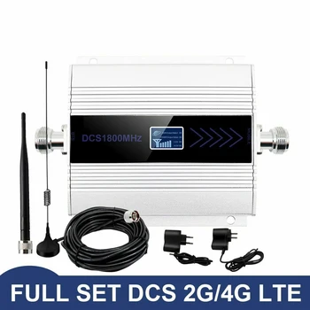 

DCS 1800MHZ GSM 1800 2g 4g LTE Cell Phone Signal Repeater Booster Mobile Phone Signal Amplifier + Indoor Outdoor Antenna