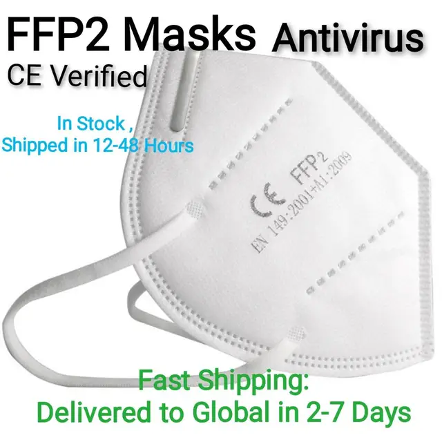 US $13.50  2 PCS/Pack FFP2 N95 Masks 4-Layer CE Verified Antivirus Reusable Face Mouth Mask Virus Flu Precauti