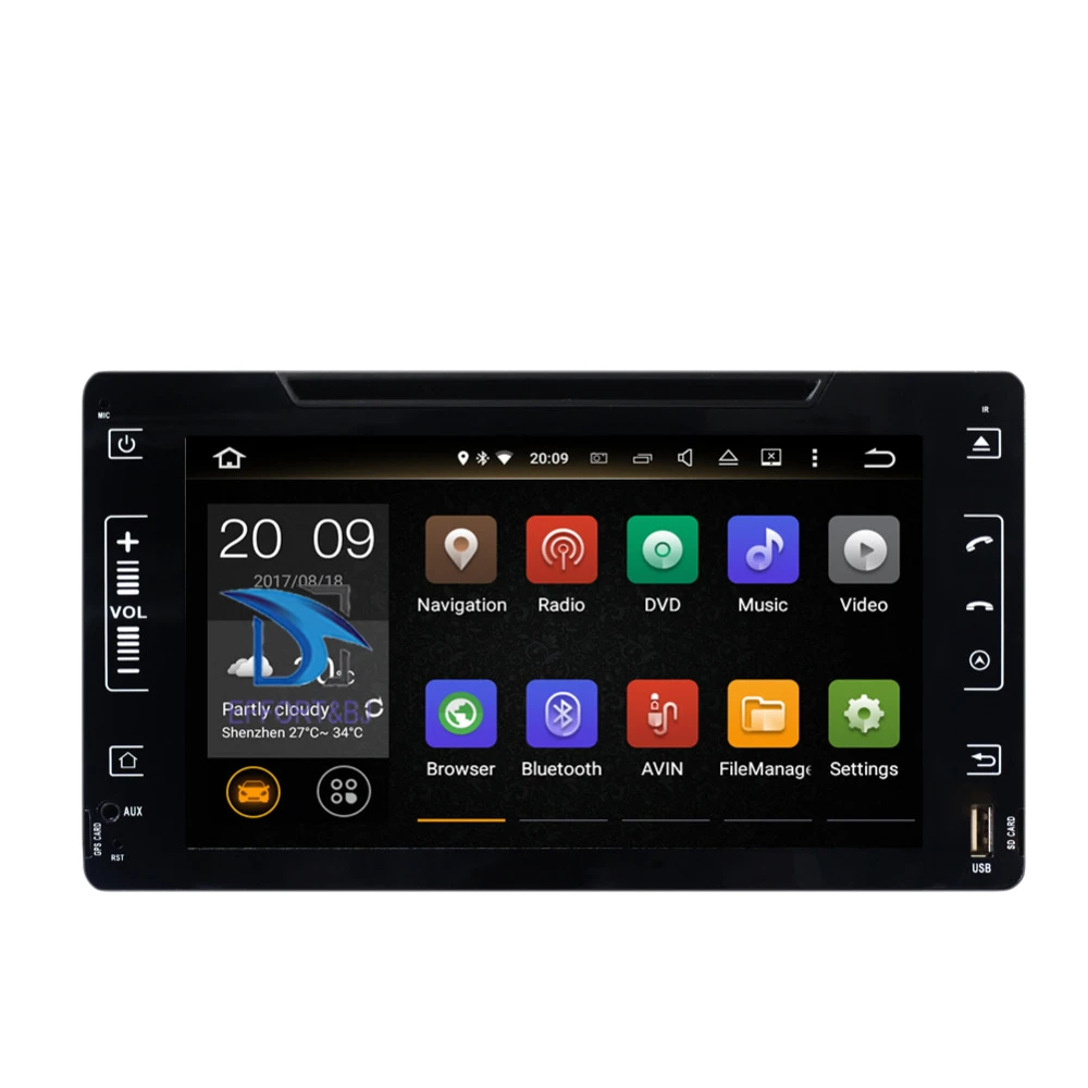 Автомобильный мультимедийный DVD-плеер на Android 10 0 с GPS-навигацией для Toyota