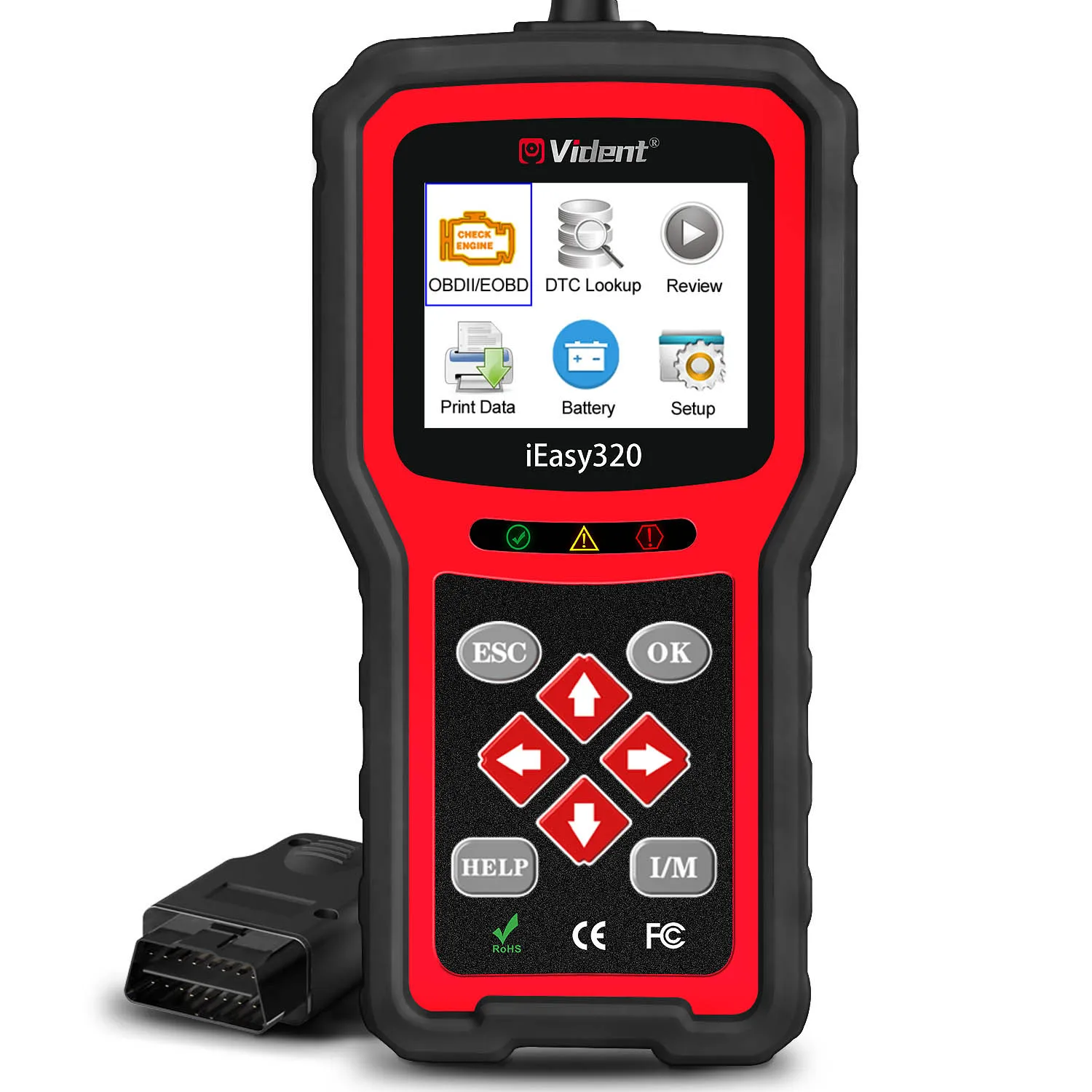 VIDENT iEasy320 CAN OBDII/EOBD считыватель кодов OBD2 автомобильный диагностический сканер PK KW850