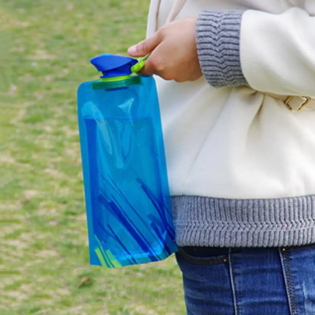 Складная сумка для бутылки питьевой воды, мягкая уличная сумка для воды из полиэтилена, сумка для велоспорта, фляга для воды, кемпинга, бега, пешего туризма