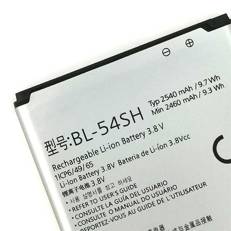 BL-54SG(BL-54SH) 2610 мА/ч, для lg G2 F320 F340L H522Y F260 D728 D729 H778 H779 D722 lg 90 D410 аккумулятор высокого качества