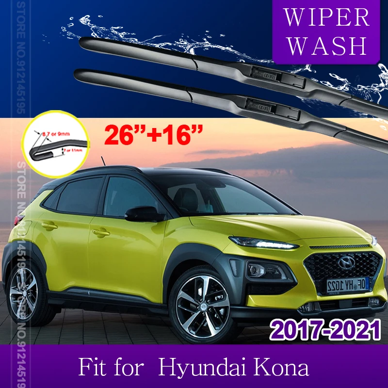 Per Hyundai Kona 2017 2018 2019 Leiai Spazzola Tergicristallo Per Auto Parabrezza Anteriore Tergicristalli Accessori Auto Tipo Gancio J