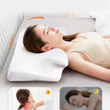 Purenlatex 14cm Contour Memory-Foam Nackenkissen Orthopädische Hals Schmerzen Kissen für Seite Zurück Magen Sleeper Förderunterricht Kissen