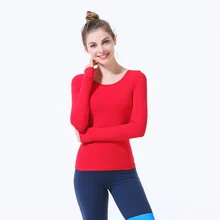 Футболки с длинными рукавами для женщин, Спортивные Компрессионные колготки для йоги, спортивная одежда для фитнеса, быстросохнущие топы для бега, облегающие футболки