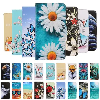 

Cute Butterfly Cat Phone Case For Samsung Galaxy S20 Ultra S10 A10 A20 A20E A30 A40 A50 A51 A70 A71 Wallet Stand Coque D20F