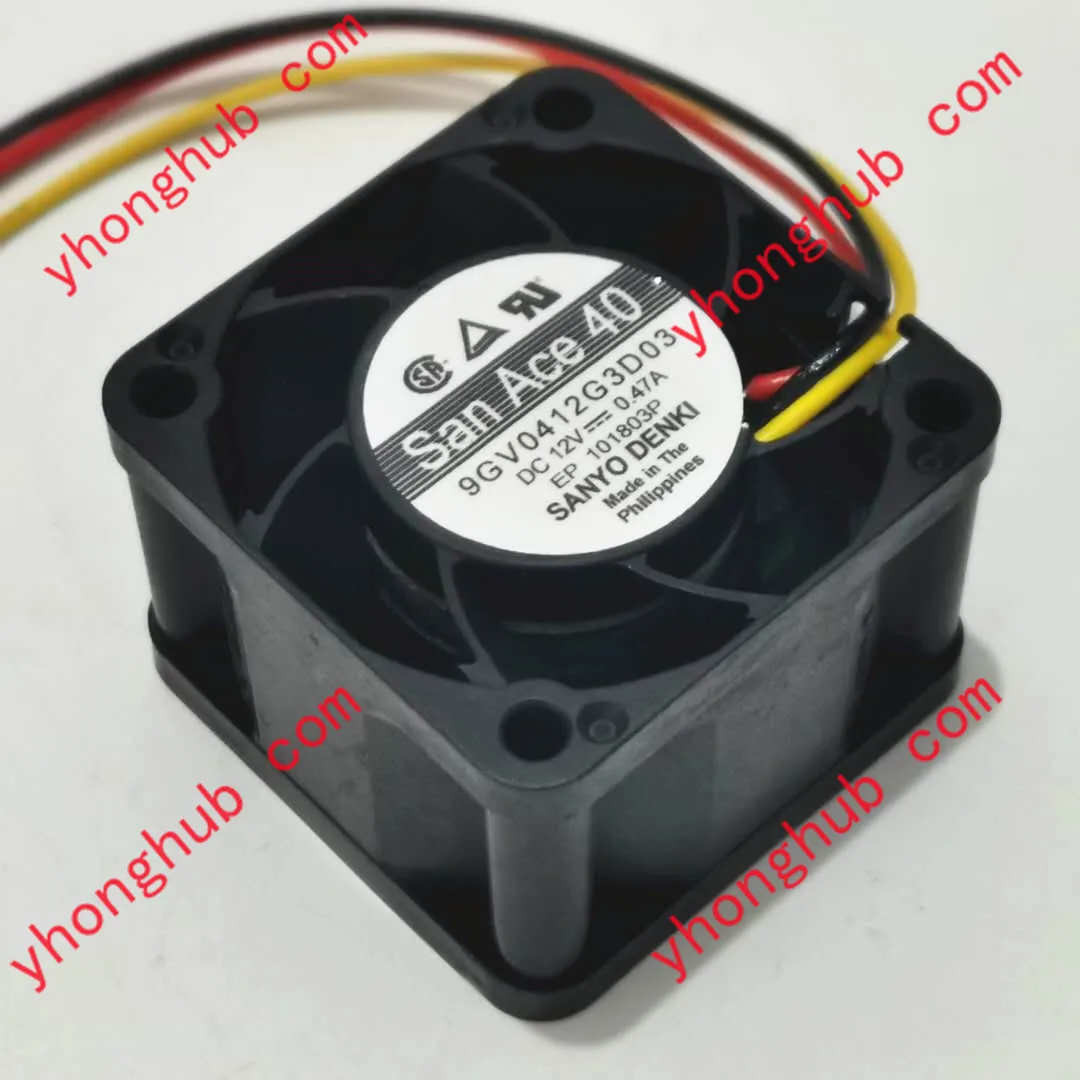 

Вентилятор охлаждения сервера SANYO DENKI 9GV0412G3D03 DC 12 В 0,47 а 40x40x28 мм