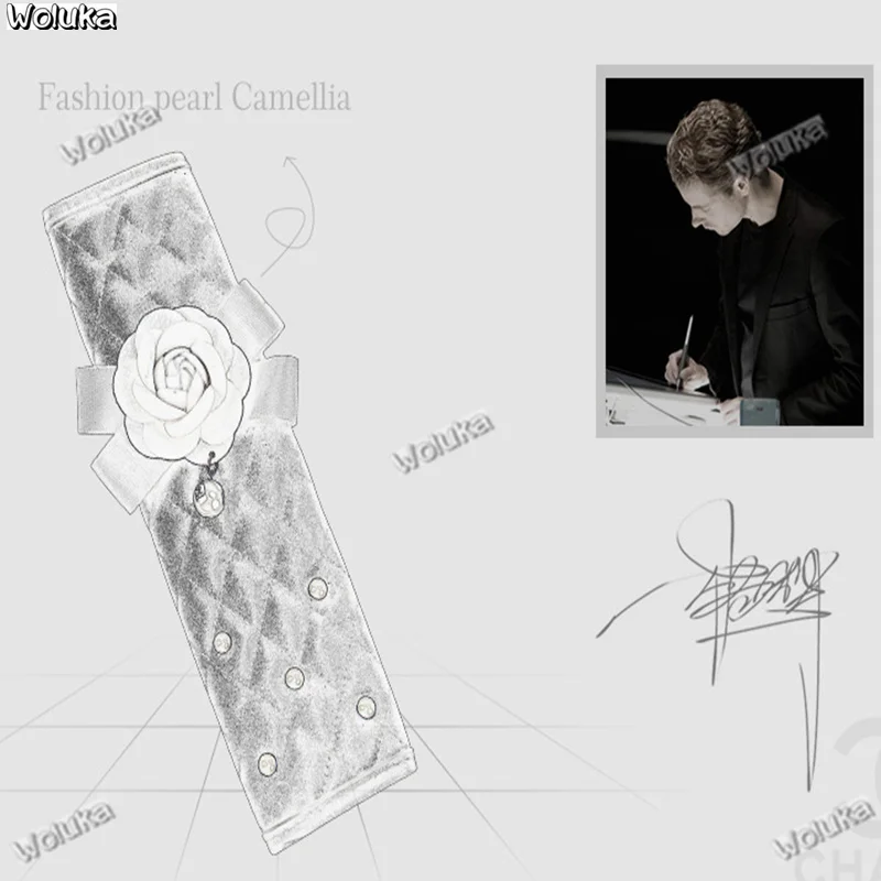 Camellia Автомобильный интерьер общий переключения передач крышка ручного тормоза крышка шестерни плечевой защитный чехол набор CD50 Q06