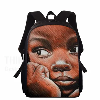 

Black Art African Boy Prints School Bags For Boys Backpack Men Book Bags For Kids Black Afri 3D Style Mochia