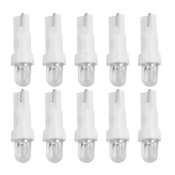 

10Pcs/Set 12V T5 LED Car Auto Dashboard Instrument Wed-ge Panel Light Bulb Lamp