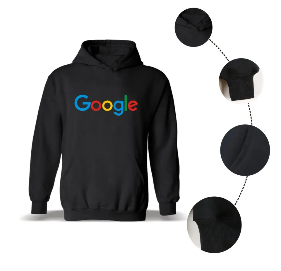 Новое поступление, худи Google, Повседневная зимняя одежда Google, принт Google, круглый вырез, хлопок, логотип Google, Мужская/Женская худи