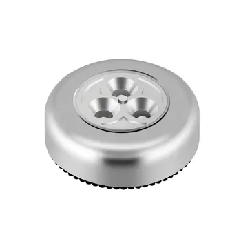 

Round LED Pat Lamp 3 LEDs Touch Lamp Ceiling Wall/Cabinet Light Mini LED Night Light Battery-powered Bedside Emergency Lamp