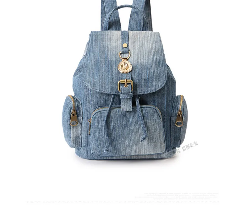 2022 High Quality Women Denim Travel Backpack Casual Backpack Multifunctional Laptop Bags 2 Colors Drop Shipping stylish and comfortable backpacks