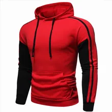 2021 New Men's Sports And Leisure Pullover Sweater Men's European Size Slim Fit Fake Two-piece Hoodie