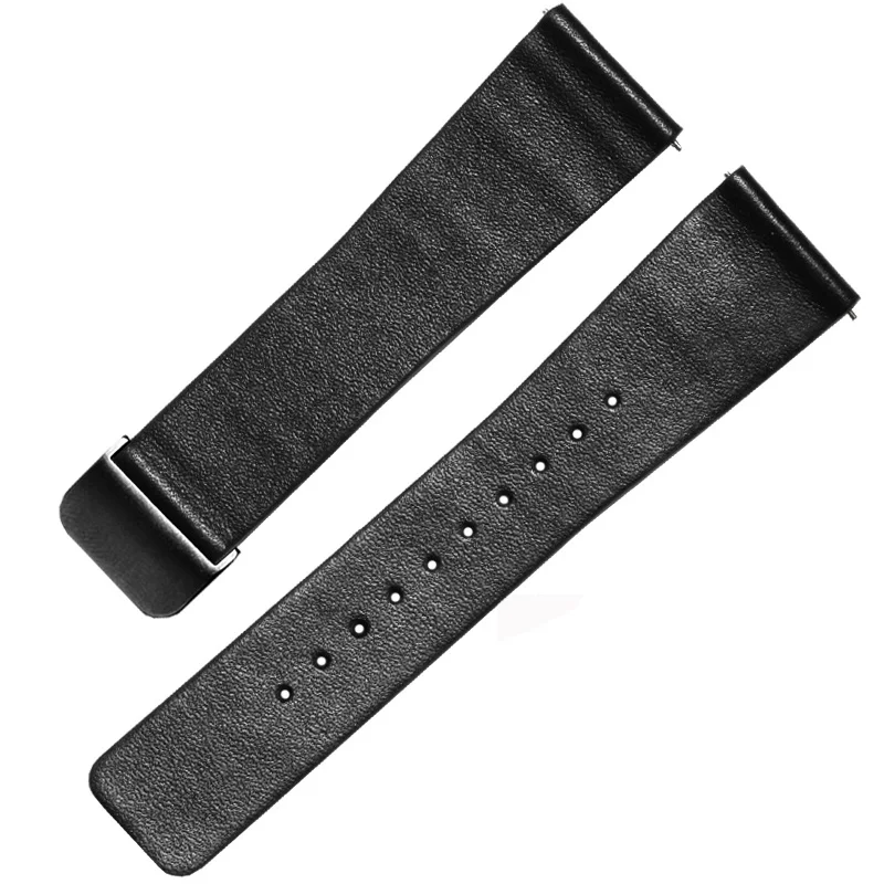 Thin leather strap black brown folding buckle bracelet is suitable for Huawei GT2 Pro bracelet