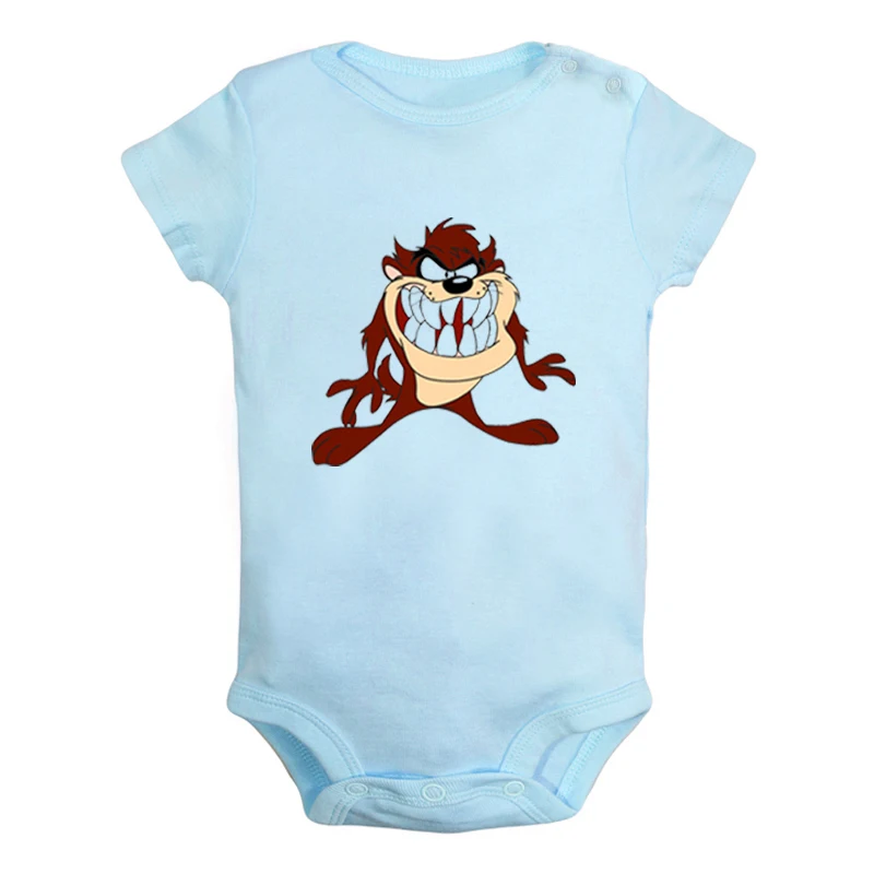 JcBaby1346BLD Милая надменная счастливая утка Лола Банни, Одежда для новорожденных мальчиков и девочек, комбинезон с принтом, боди для младенцев, хлопковая одежда с короткими рукавами - Цвет: JcBaby1346BLD
