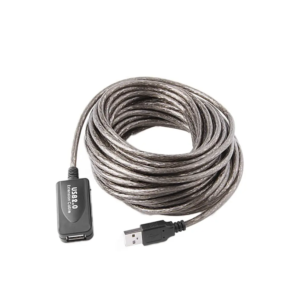 

USB 2.0 Extension Cable 5M/10M Repeater Male to Female M/F Built-in IC Dual Shielding Super Speed Extension Cable Cord Hot