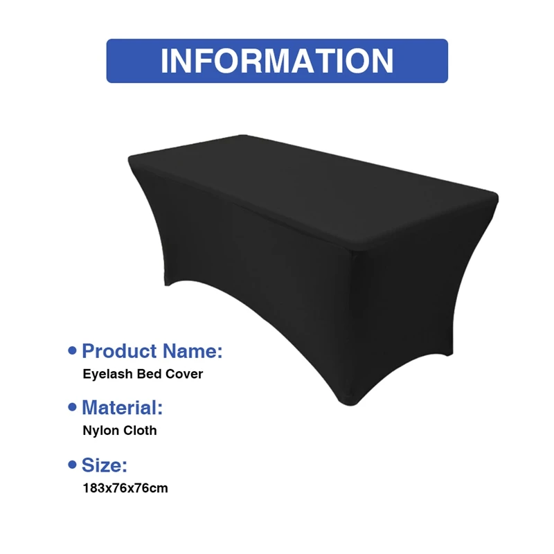  Professional Eyelash Extension Elastic Bed Cover Special Stretchable Bottom Table Bed Sheet Lashes 