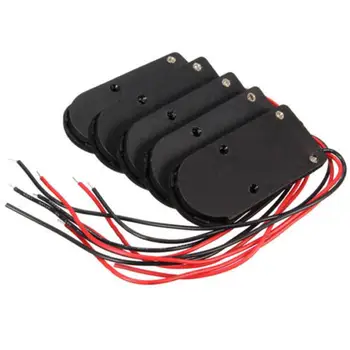 100 ピース/ロット 2x CR2032 ボタンコイン電池充電器ソケットホルダーケースカバーボックスと 6vワイヤーリード/オフスイッチ