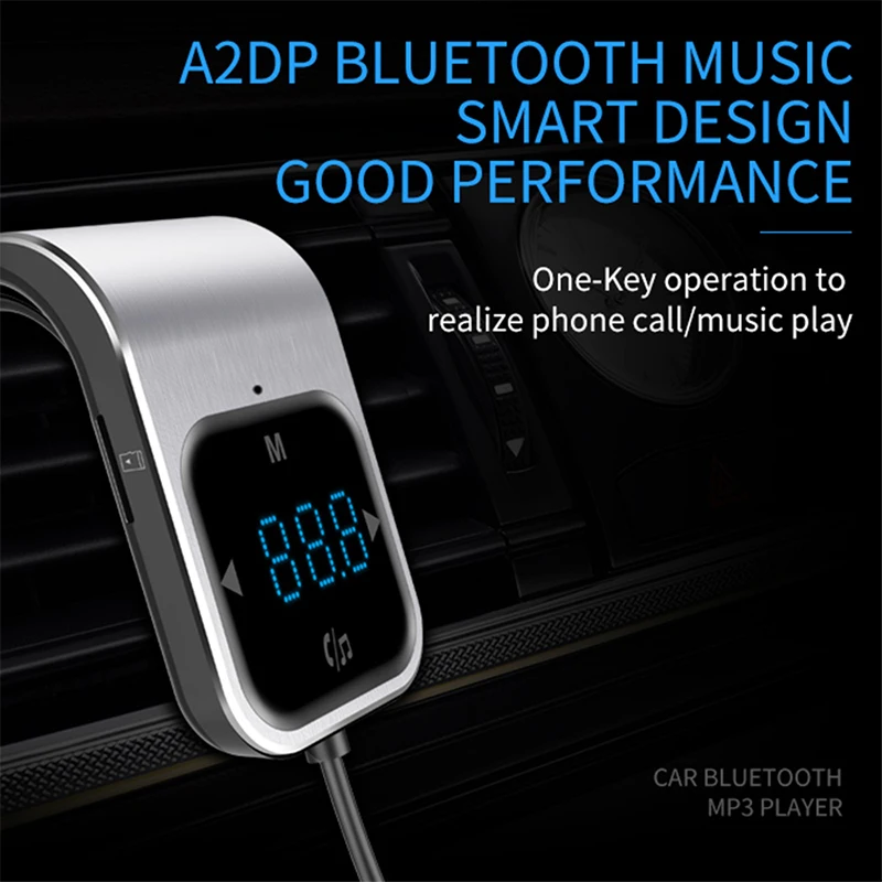 Автомобильный fm-передатчик Bluetooth автомобильное зарядное устройство Портативный fm-адаптер музыкальный Автомобильный MP3 BC39 Универсальный fm-передатчик