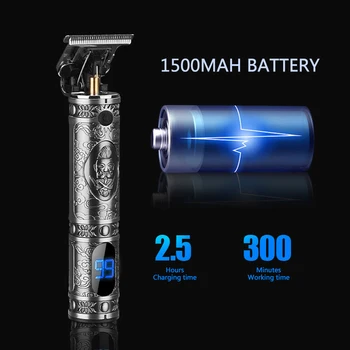

LCD Digital Electric Hair Clippers hair trimmer professional beard trimmer Engraving Trimming Hair Salon Home Electric Clipper