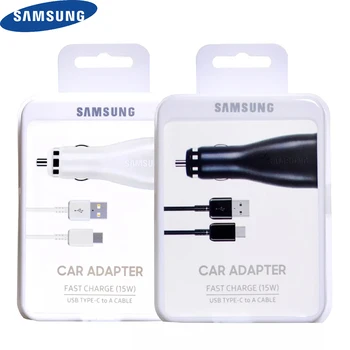 

Samsung Fast Car Charger Dual USB Adaptive Quick charge adapter Micro /Type C Data Cable for Galaxy S8 S9 S10 plus Note 10 plus