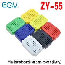 Placa de ensaio universal teste mini, placa de ensaio universal diy sem solda para arduino lego, ZY-55 pontos