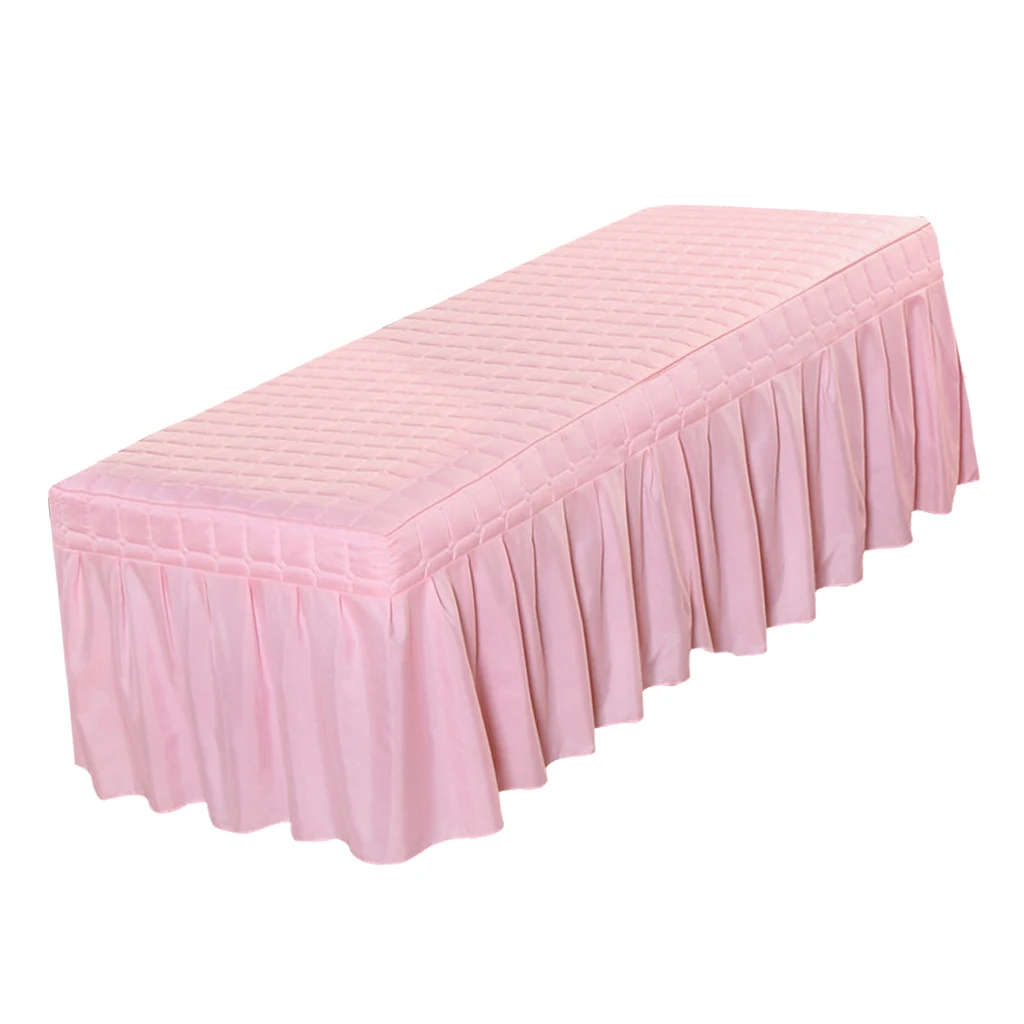 Beauty Massage Table Bed Valance Sheet With Face Hole For Beds In 180-190cm - Цвет: Pink-185x70cm