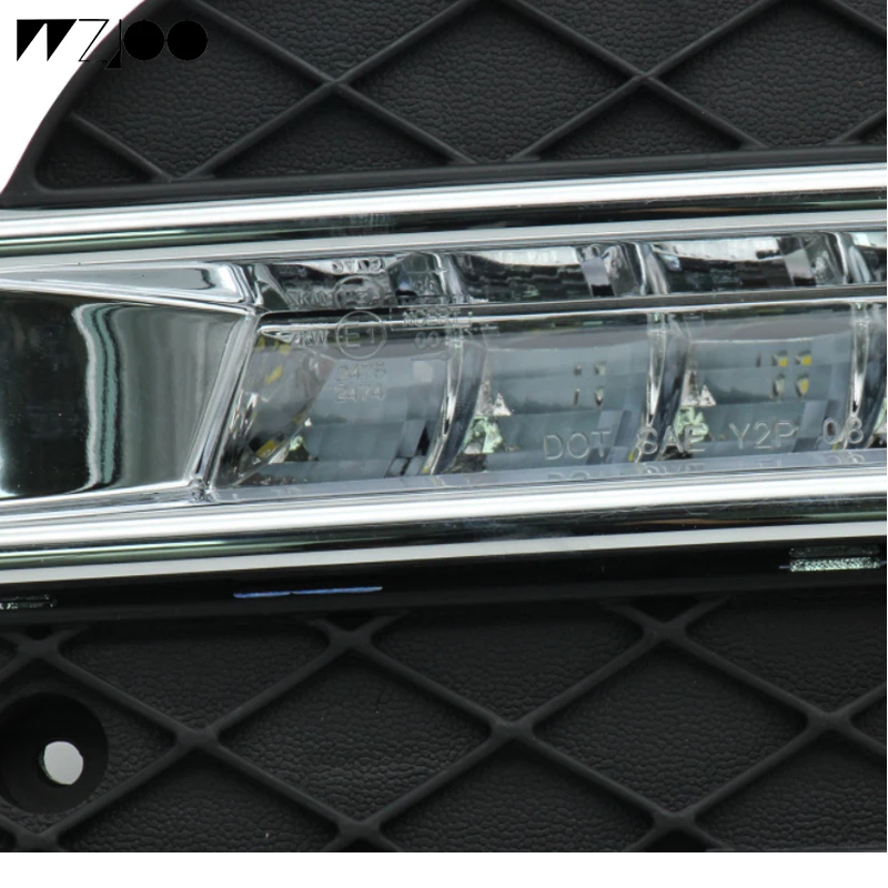 2 шт. 12 В светодиодный для Mercedes Benz ML350 W164 ML300 ML320 2010 2011 DRL дневные ходовые огни дневной свет налобный противотуманный фонарь крышка