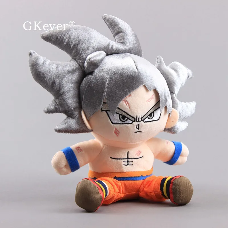 Dragon Ball Z Супер Saiyan Goku серебряные волосы " 20 см фигурка, плюшевая игрушка мягкие куклы Детский подарок