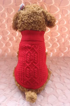 

Autumn and Winter New Pet Dog Clothes Linen Flower Color Sweater Series