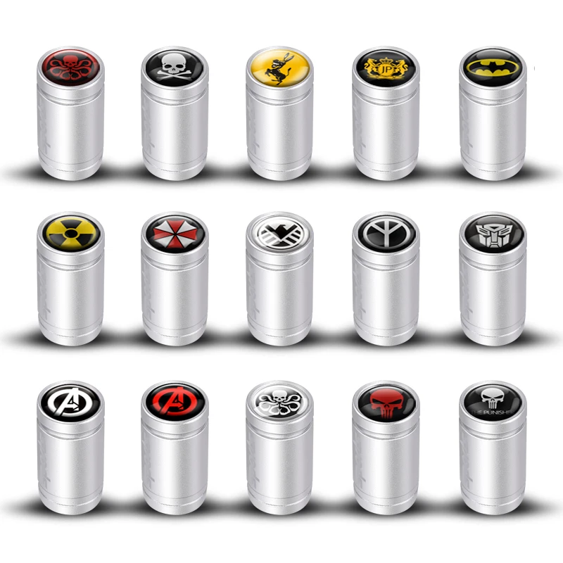 

4pcs New carbon fiber Wheel Tire Valve Caps Stem case For Honda Renault TOYOTA Lada Chevrolet Audi BMW Fiat Jeep Car Accessories