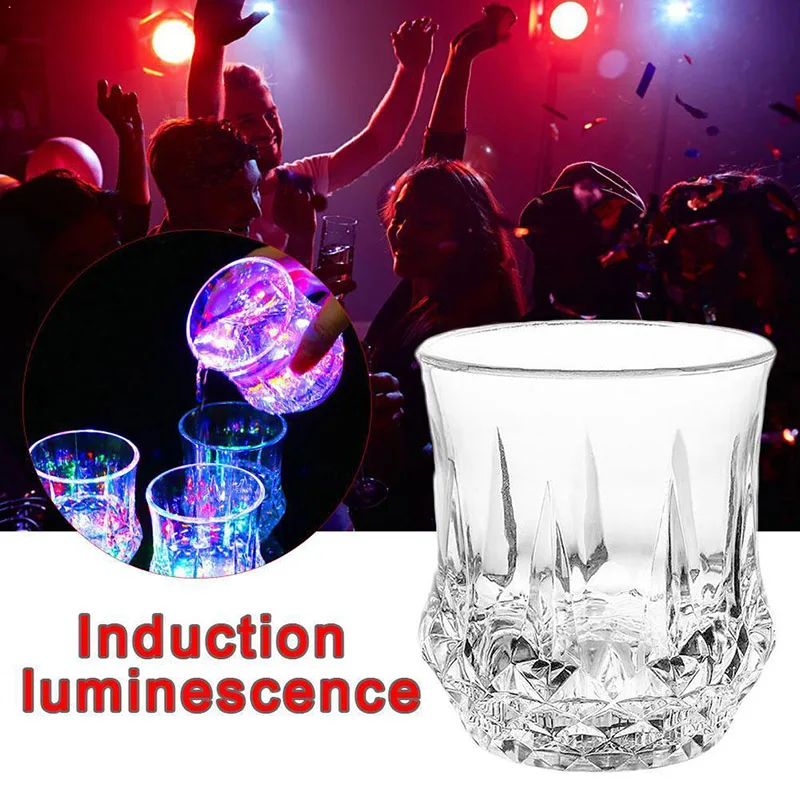 Кружка для пива с датчиком воды блестящий светильник радужного цвета вина