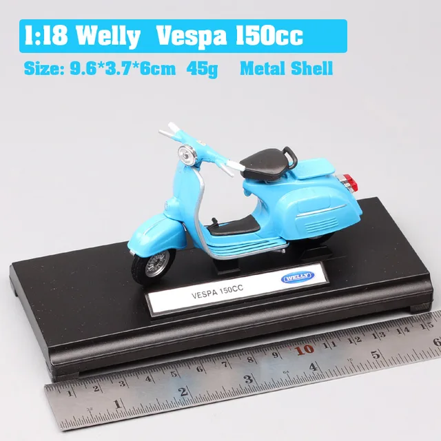 Vespa ミニカー 6台セット 1/18 スケール Maisto 1/18 Piaggio Vespa Scooter 98 PK 125 GTR P150X 300