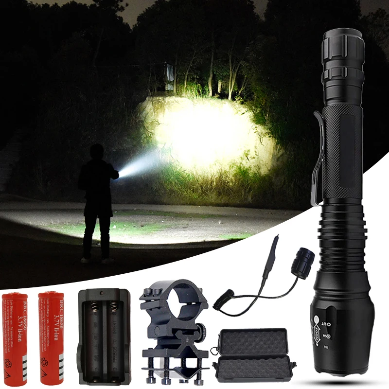 

FX-DZ40V5 hunting LED Flashlight Torch xhp50.2 t6 l2 chip led bicycle tactical flashlight hunting light lamp tactical