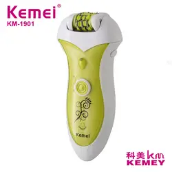 Kemei KM-1901 2 в 1 перезаряжаемый электрический эпилятор для женщин удаление волос для зоны Бикини подмышек