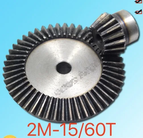 

1Set 2M-15/60Teeths Metal Umbrella Bevel Gear 90 Degrees 4 :1 Transmission
