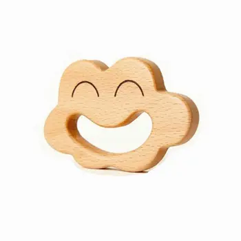 

No Paint Nursing Wooden Teether Wooden Rattles Baby Toys Puzzle Toys Newborn Toddler Infant Gift