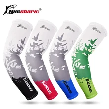 Queshark ледяная ткань дышащая УФ-защита рукава для бега фитнес Баскетбол налокотник Спорт Велоспорт нарукавники