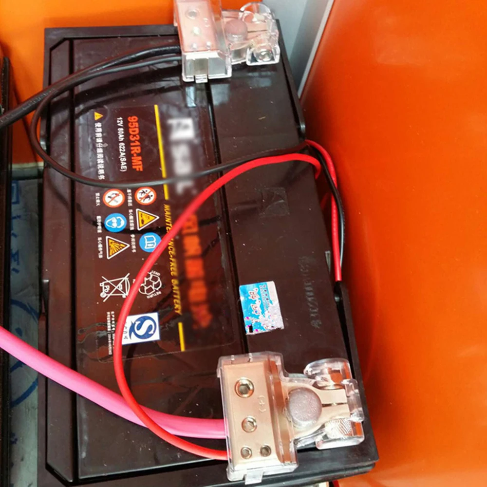 1 пара детских хлопковых колготок, 0/4/8 Awg Gauge автомобиль положительные и отрицательные Батарея клемму разъем позолоченная поверхность, устойчивость к окислению