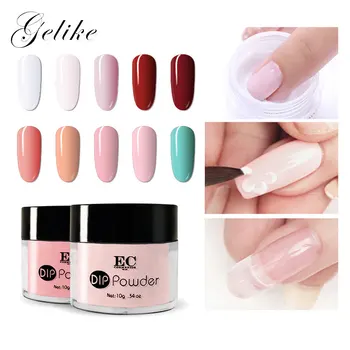 

Gelike Dipping Powder Healthy Formula Professional Set Dip Powder 10g/pcs Powder Nail Gel Gel Nail Polish For Nail Art