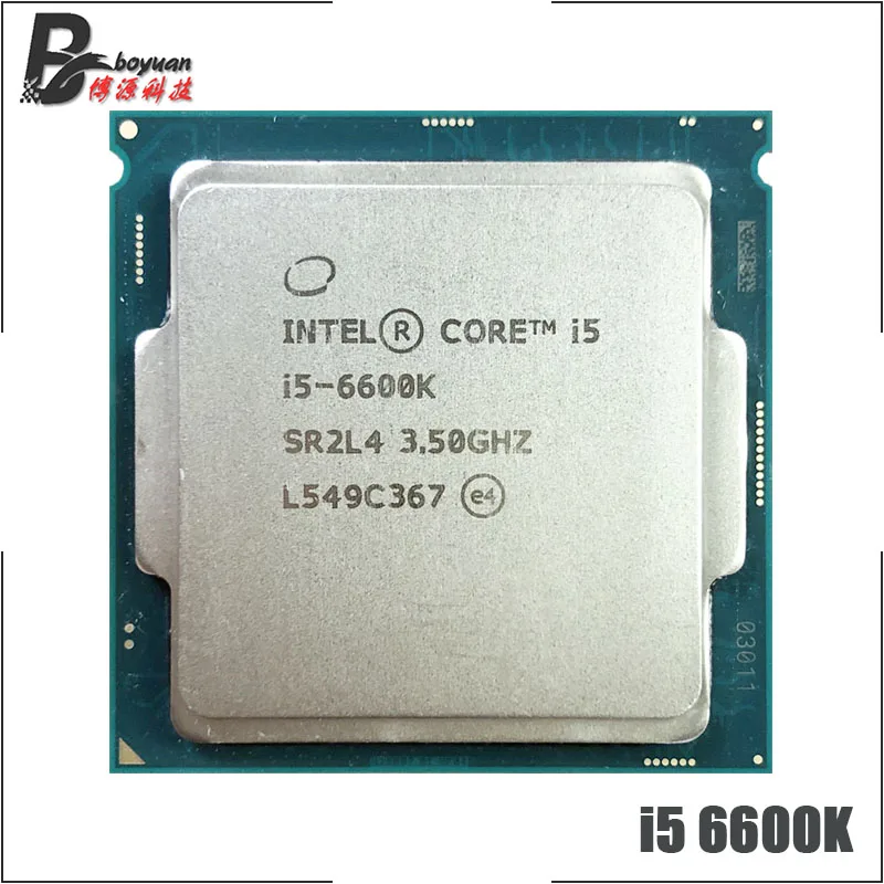 Процессор Intel Core i5 6600K 3 5 ГГц четырехъядерный четырехпоточный ЦПУ 6M 91W LGA