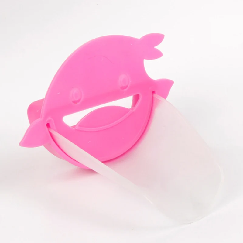 dolphin pink Смеситель для ванной комнаты, мультипликационный детский Ручной моющий прибор, Детская направляющая мойка, удлинитель для смесителя, аксессуары для ванной комнаты - Цвет: dolphin pink